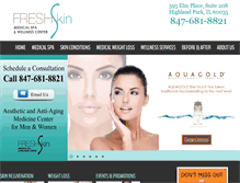 Tablet Screenshot of myfreshskin.com